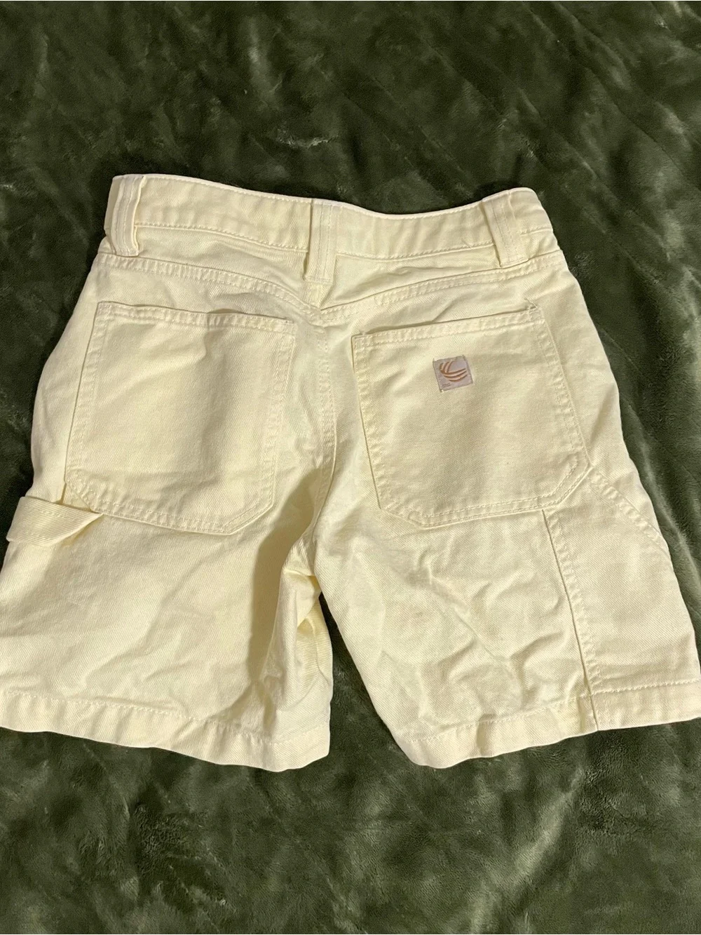 Yellow Aritzia Denim Shorts
